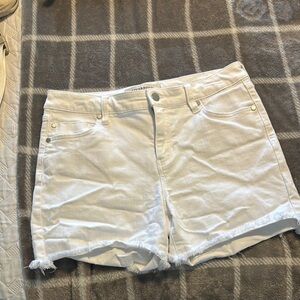 Liverpool Women's White Denim Shorts